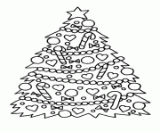 Coloriage noel maternelle sapin