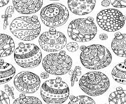 Coloriage adulte noel boules decorations