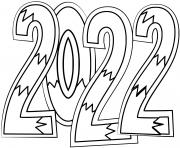 Coloriage 2022 new year doodle by supercoloring