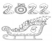 Coloriage Christmas and New Year 2022