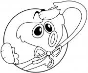 Coloriage Huggy Wuggy Surprised Face