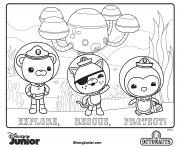 Coloriage explore rescue protect octonaut