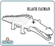 Coloriage blackcaiman octonaute creature