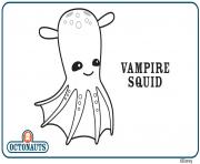 Coloriage vampire squid octonaute creature