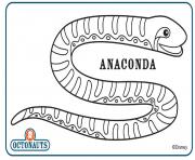 Coloriage anaconda octonaute creature