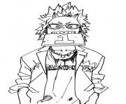 Coloriage Funny Kirishima my hero academia