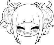 Coloriage Kawaii Toga Himiko my hero academia