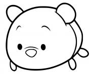 Coloriage Winnie Tsum Tsum kawaii disney