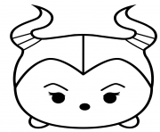 Coloriage Cute Maleficent Tsum Tsum