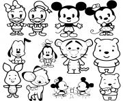 Coloriage Disney Cuties Kawaii