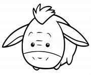 Coloriage Tsum Tsum Eeyore kawaii disney