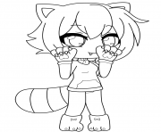 Coloriage Gacha Life Furry