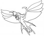 Coloriage avatar 2 creature volante grand leonopteryx