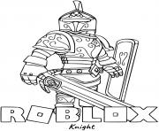 Coloriage Roblox Knight