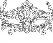 Coloriage masque carnaval adulte