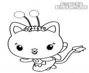 Coloriage Kitty Fairy fee chat avec des pouvoirs magiques Gabby Chat