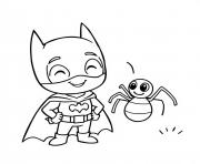 Dessin batman et son spider maternelle