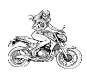 Coloriage spiderman en action sur moto