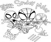 Coloriage Ghost Spidey Spidey Miles