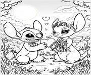 Dessin stitch et angel portrait de angel