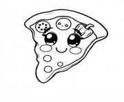 Coloriage pizza nourriture